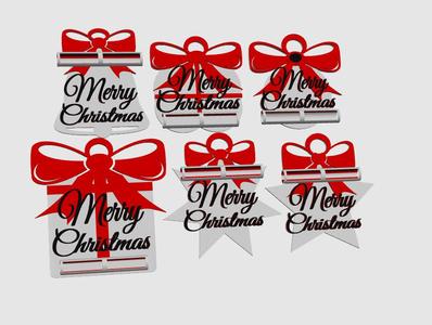 Christmas letter/cash ornament