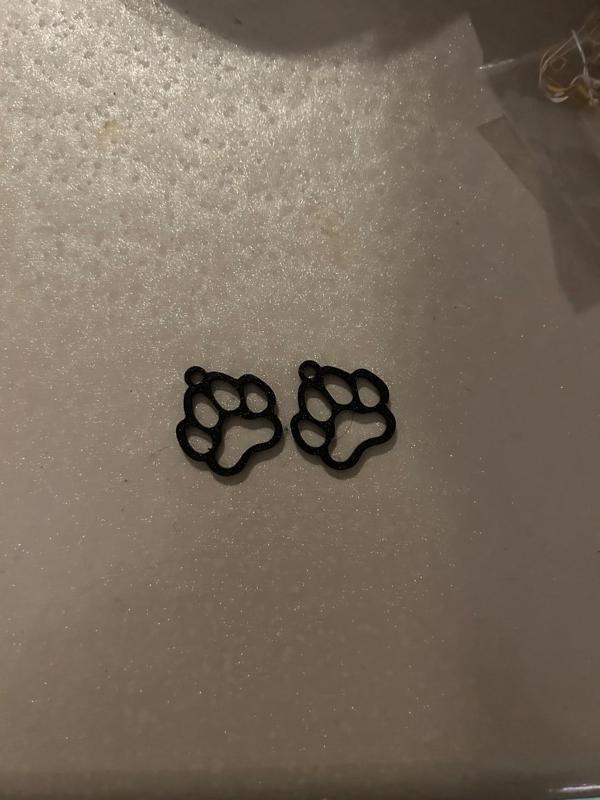 paw earrings
