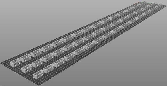 Cables clips with screw holes   