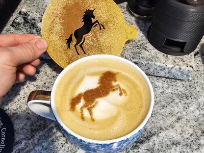 Perfect Unicorn Latte Art Stencil