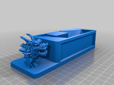 Chinese dragon business card holder