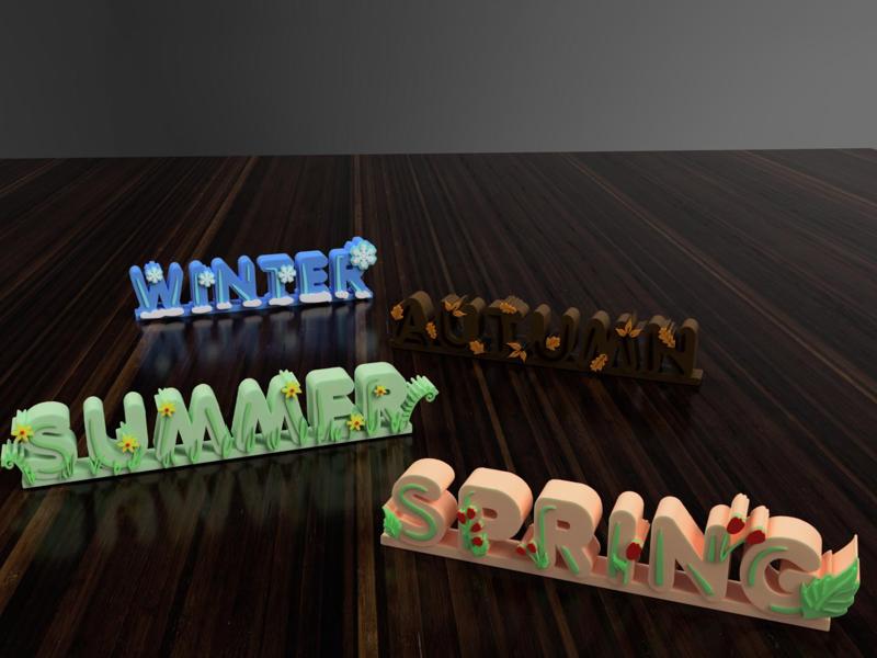 Four Seasons - Spring / Summer / Autumn / Winter