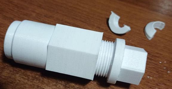 Welding cable connector (composite male)
