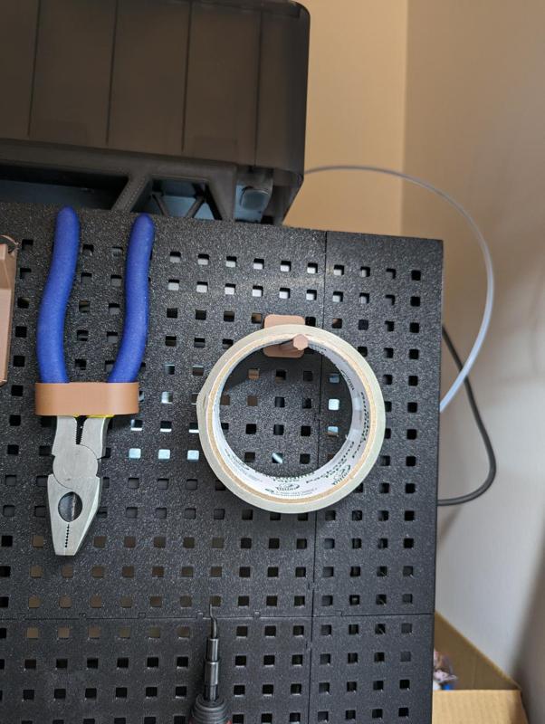 P1P pegboard tape holder 