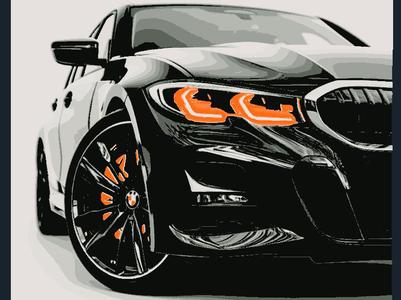 BMW 5 Hueforge