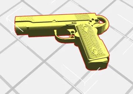 M1911 pistol key chain   