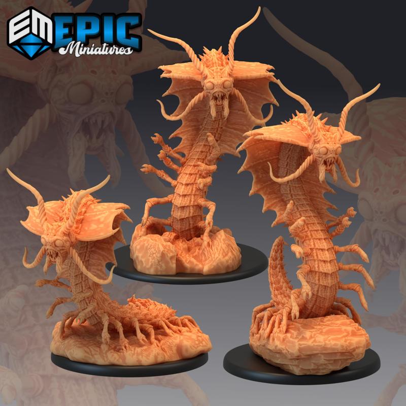 Remorhaz Set / Arctic Centipede / Snow Monster Collection