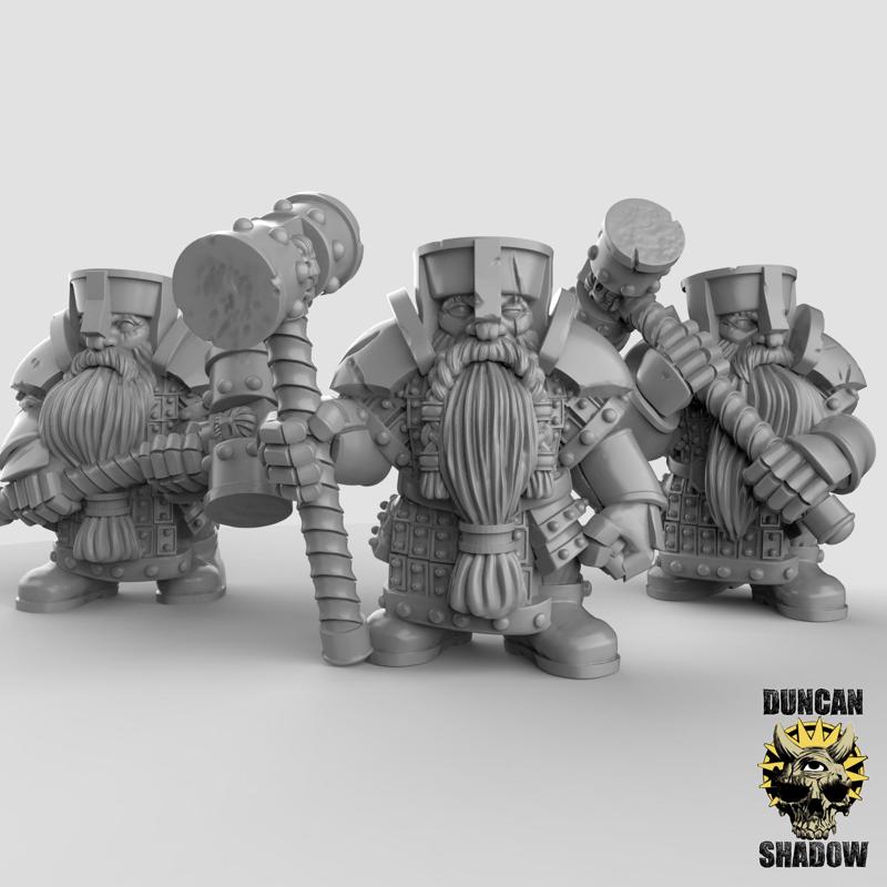 Dwarves with Hammers (pre supported)