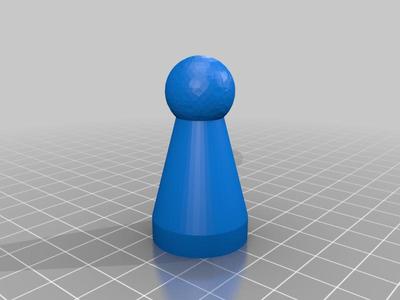 Enlarged Standard Board Game Figure Solid