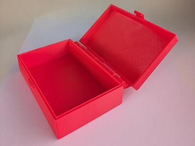Box Print in place with hinges and lock