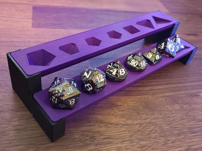 Modular Dice Display 2 level Shelf Support