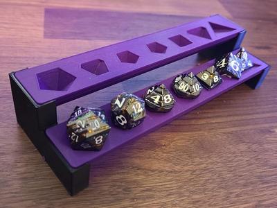 Modular Dice Display 2 level Shelf Support