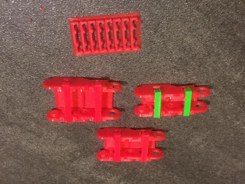 Cable chain for CNC and printer, printed flat remix