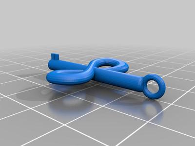 infinity handcuff key pendent