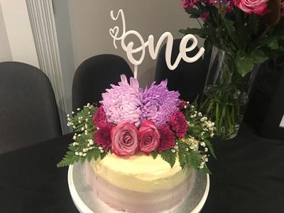 One 1st birthday Cake topper