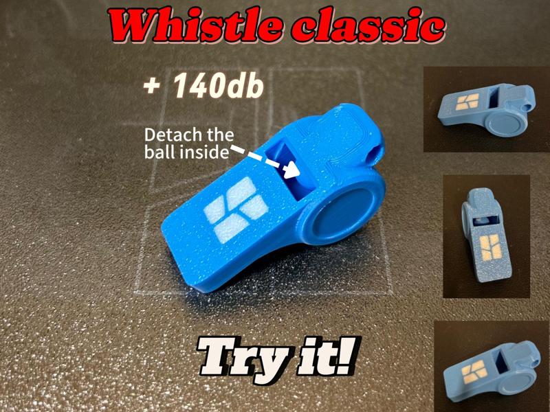 Classic Whistle  (Alert, Sport, Gaming) - 2 models