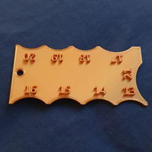 Fillet gauge 13-21
