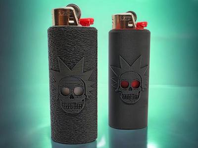 Rick Skull Bic Sleeve