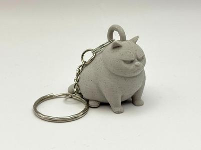 Grumpy Cat Keychain