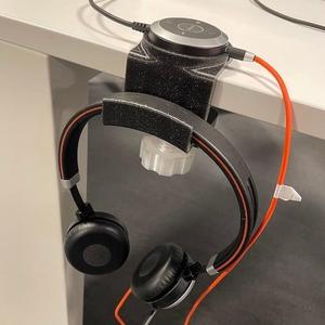Jabra headset holder with screw