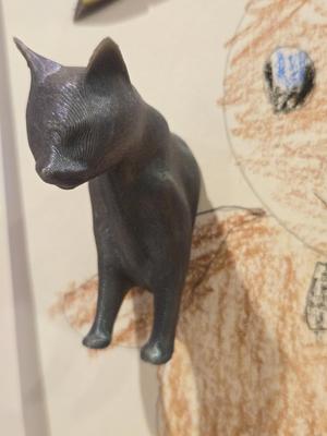 Truly 3D Cat Magnet aka "Catgnet" - 12mm x 3mm Easy Print no supports 12mm