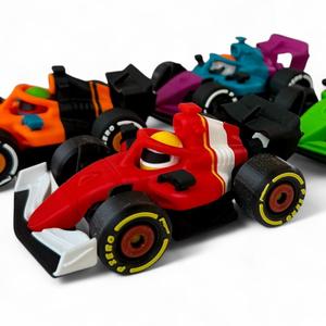 New 3D Printable F1 Car – Cartoon Style