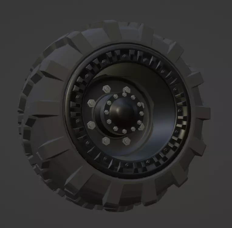 truck wheel and tire