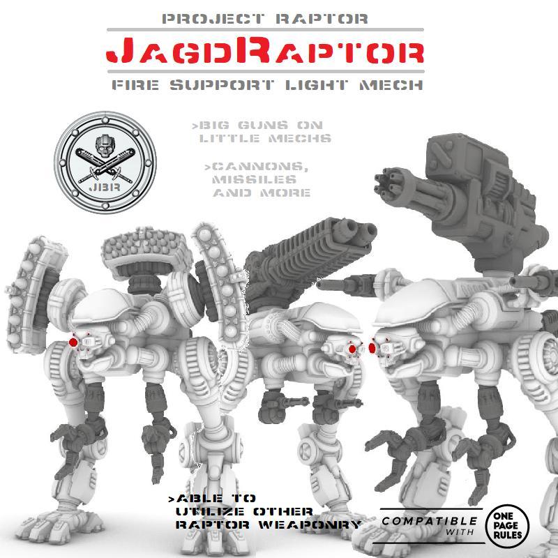 The JagdRaptor (Hunting Raptor) Light Fire Support Mech