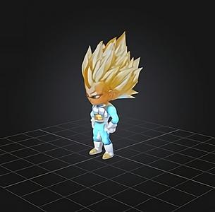 Daima Vegeta Super Saiyan 3 - 3D Printable Model