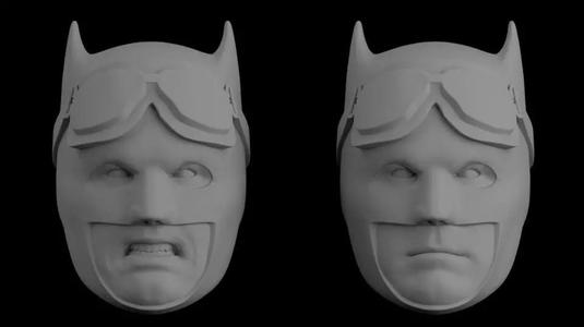 BATMAN KNIGHTMARE JL HEAD SCULPT