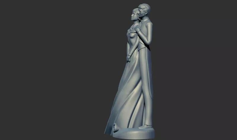 Romantic Lover Wedding Couple Figurine Sculpture