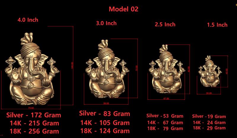 Ganesh Ji Model 02 Light Weight  Models in All Sizes