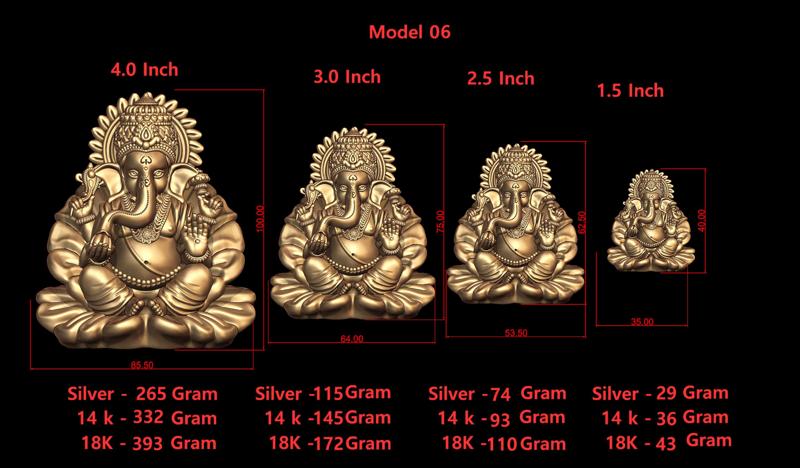 Ganesh Ji Model 06 Light Weight  Models in All Sizes