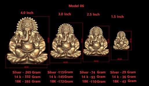 Ganesh Ji Model 06 Light Weight  Models in All Sizes