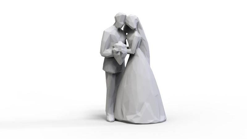 Wedding couple figurine / Figurine Couple Mariage