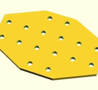 16 hole cross joining plate 4040