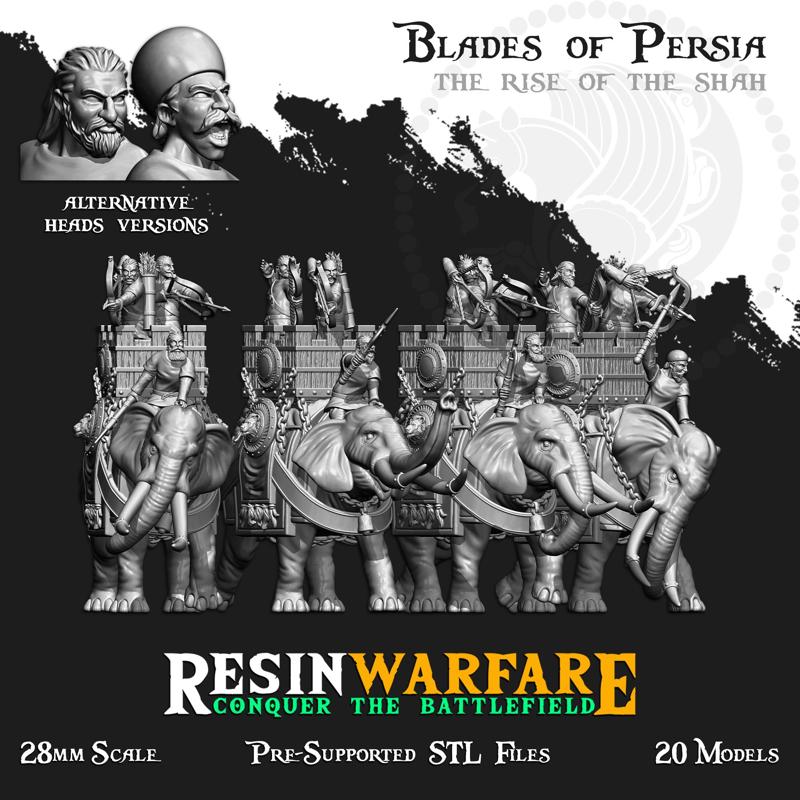 Persian War Elephants - Blades of Persia