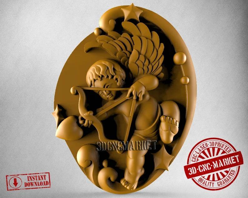 Cupid STL, Cupid 3d figure, stl, 3d printer STL files, 3d printing stl, best stl, STL files, stl file 3d printing