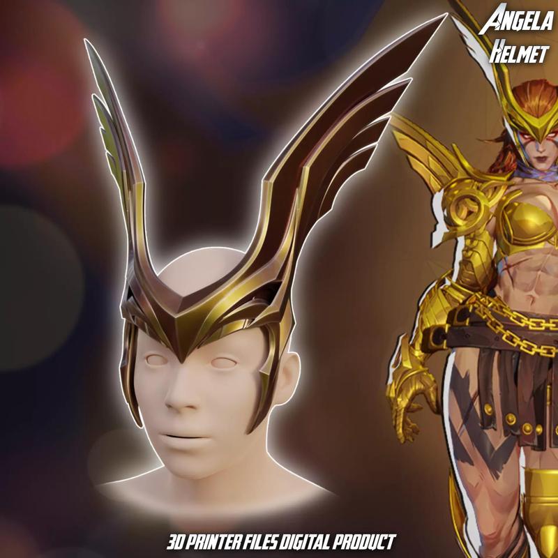 Angela Cosplay Helmet Marvel Rivals