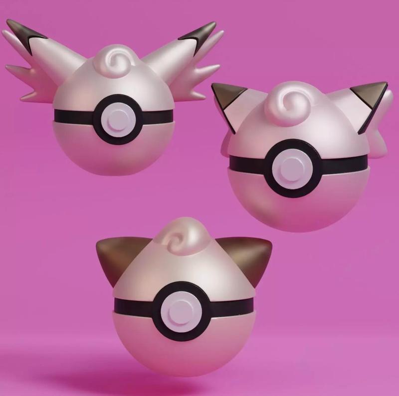 Pokemon Cleffa Clefairy Clefable Pokeball