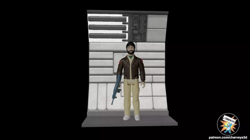 Alien Nostromo Corridor Diorama For 4 and 7 Inch  Action Figures