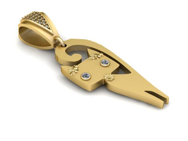 BEAUTIFUL CAT ANIMAL PENDANT 3D PRINTABLE MODEL