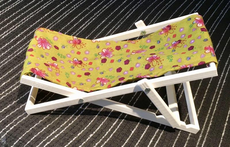 3D files to print a deck chair for dolls