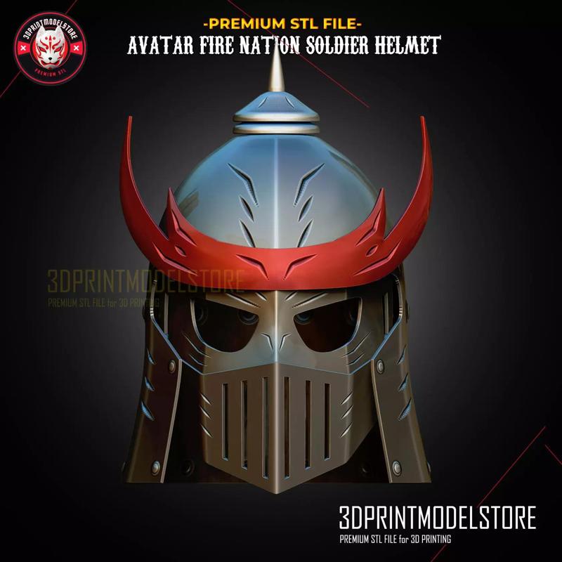 Avatar Fire Nation Soldier Helmet - Premium 3D Print Cosplay
