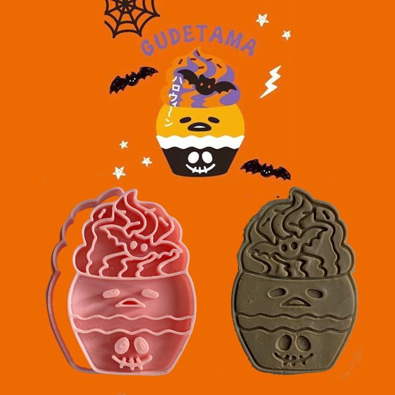 GUDETAMA HALLOWEEN COOKIE CUTTER STAMP