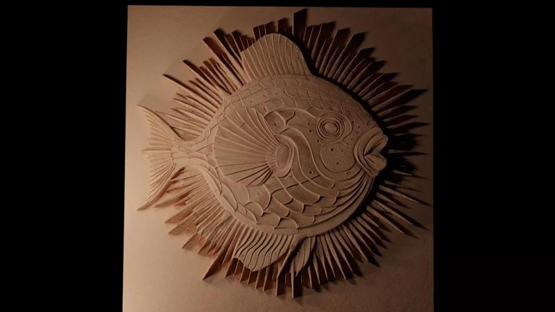 Ocean Sunfish Mola Mola CNC 3d Print High Relief Sand Casting