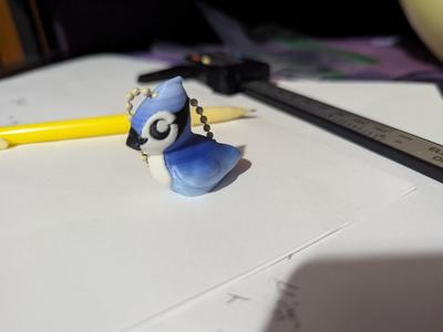 Chibi BlueJay Keychain Commercial Incld
