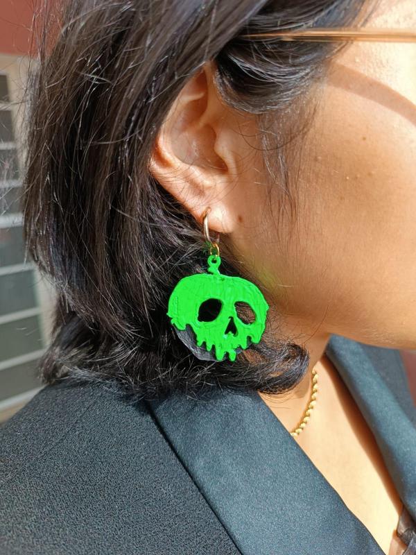 Earrings apple of blancanieves HALLOWEEN / Snow White's poisoned apple earrings