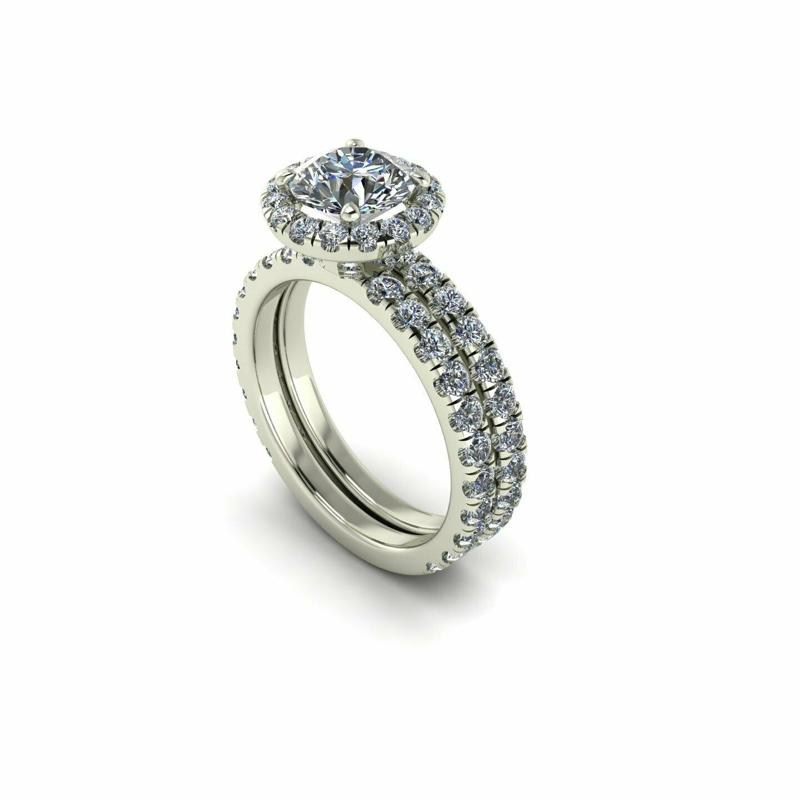 Pav Solitaire Diamond Ring R5