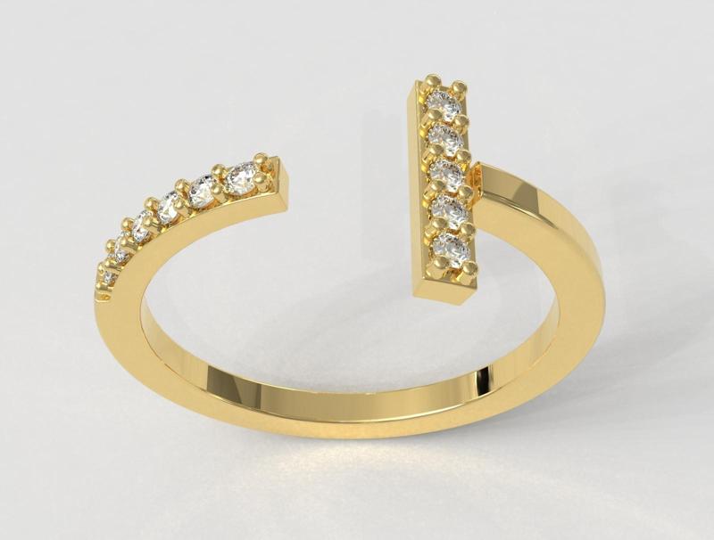 Diamond T Ring